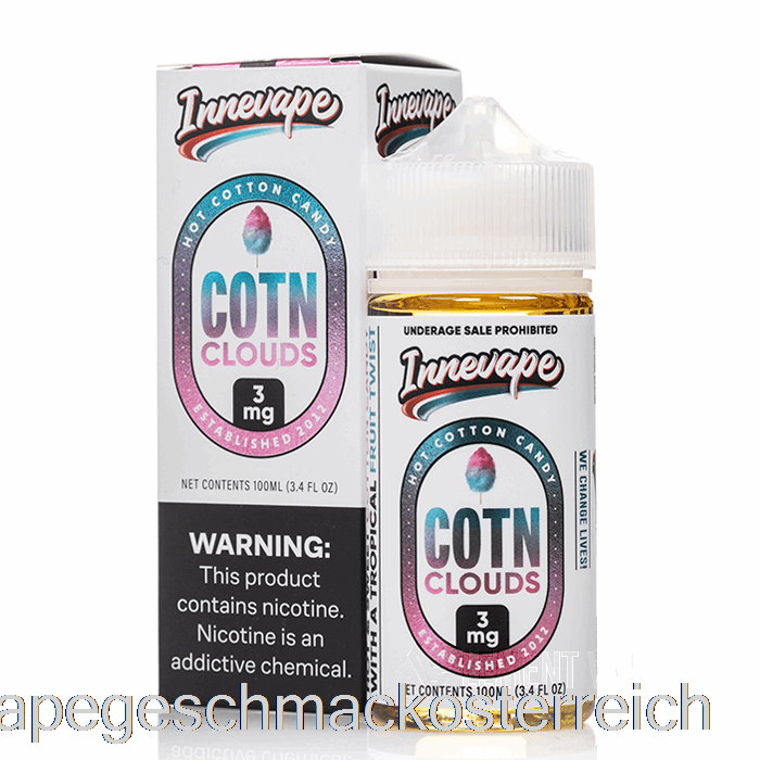 Cotn Clouds – Innevape E-Liquids – 100 Ml, 0 Mg Vape-Geschmack
